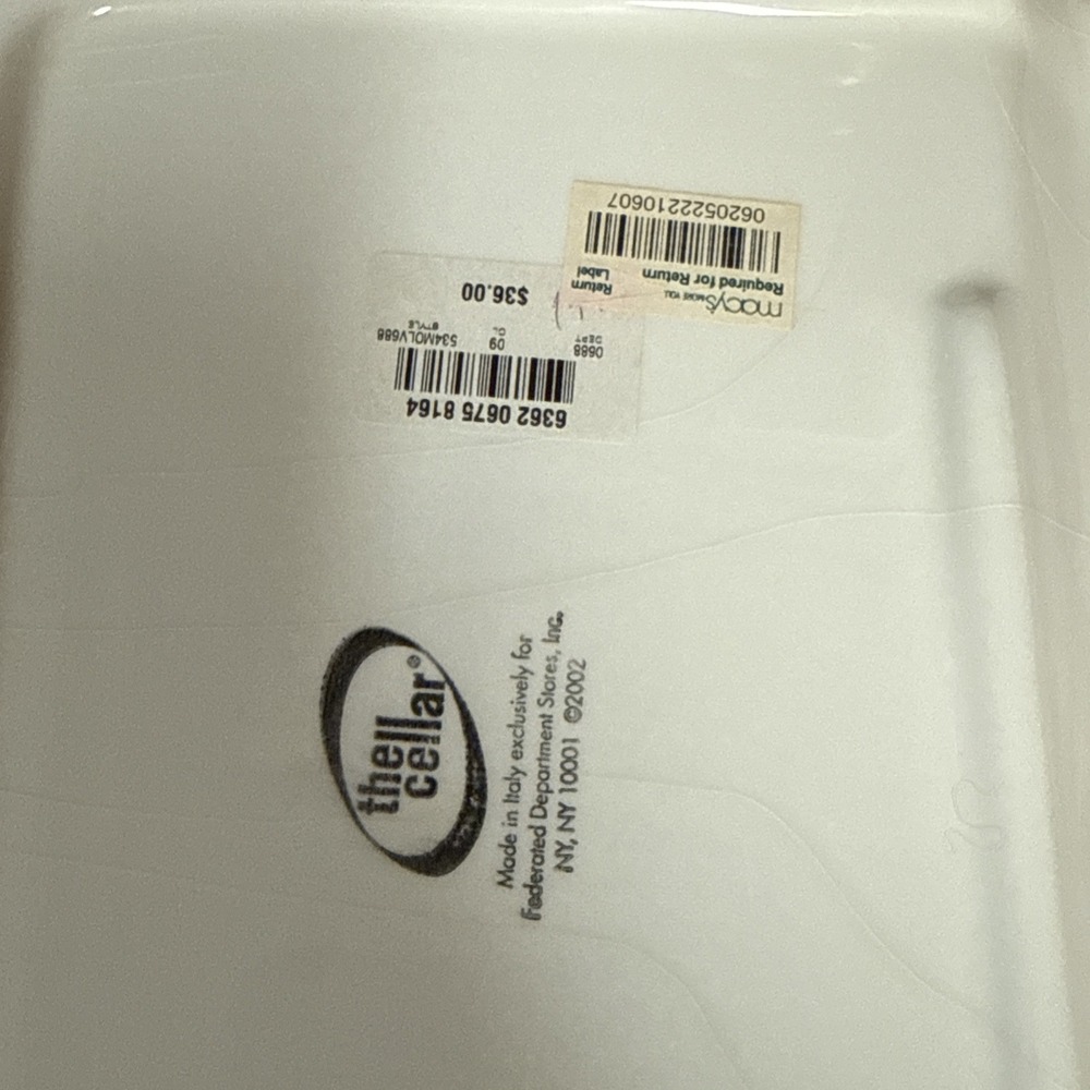 The Cellar "Olive Accents" Porcelain 3 Part Relish Dish Made In Italy - Picture 7 of 14